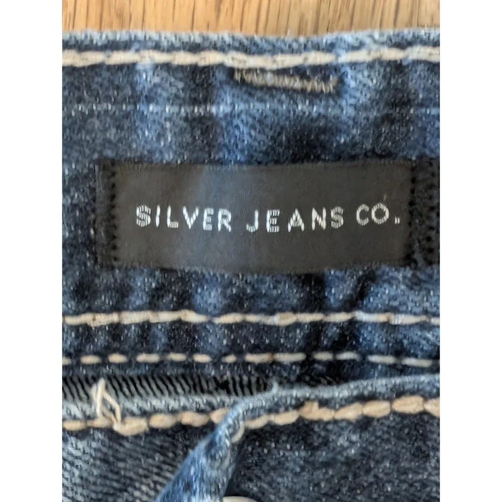 Silver ZAC Straight Leg Jeans Men's 32x32 (32x31) Blue Denim Y2K Style Straight
